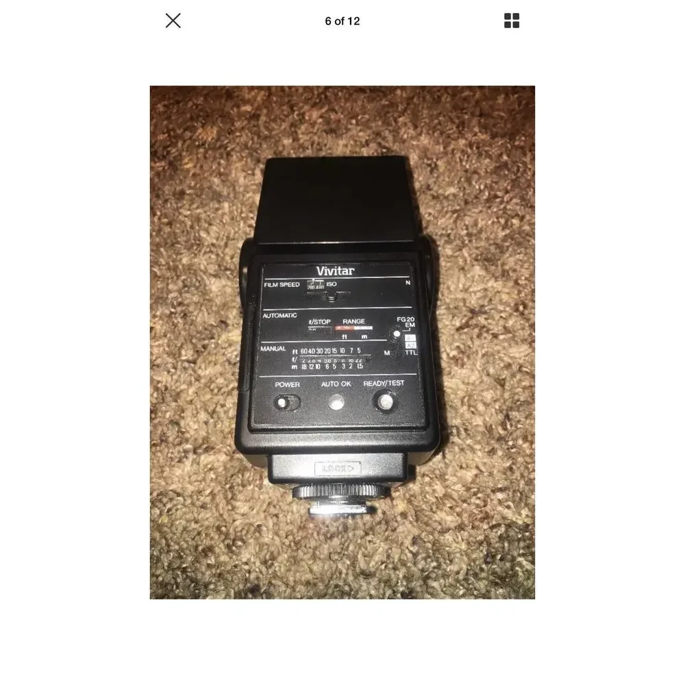 Vivitar 550FD Tilt Flash Nikon In Box